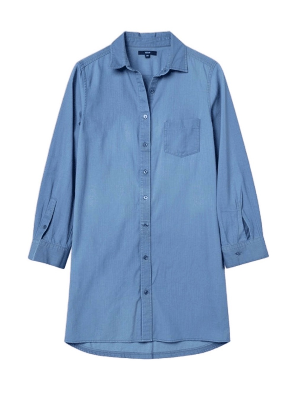Uniqlo Women's Denim Button-Down Shirt Dress
